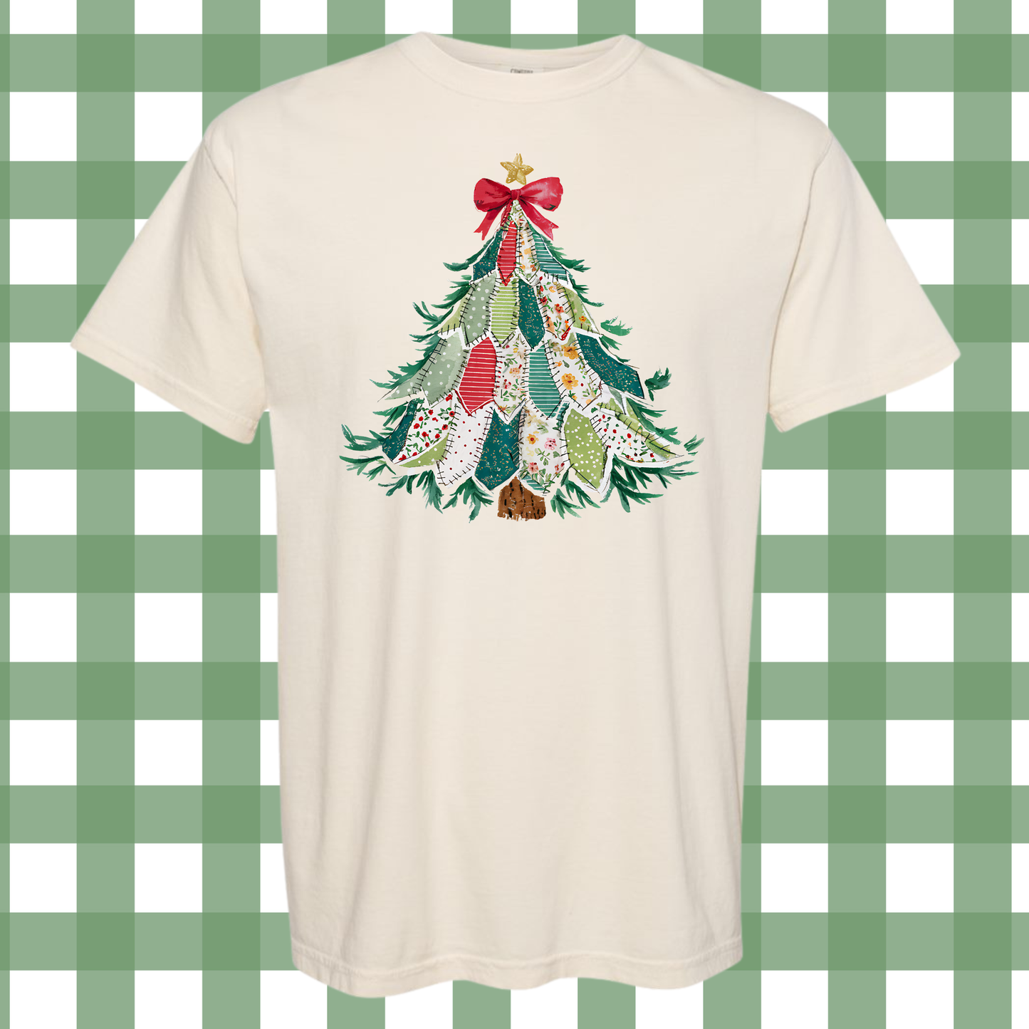 Faux Patchwork Tree