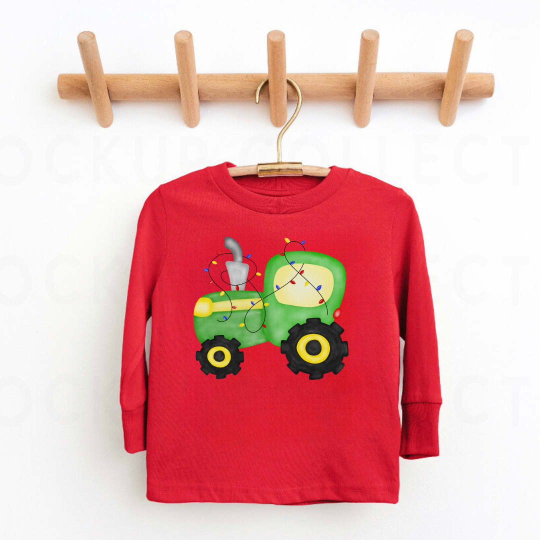 Big Green Christmas Tractor