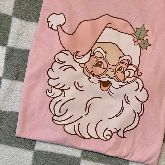 (PINK) Retro Santa