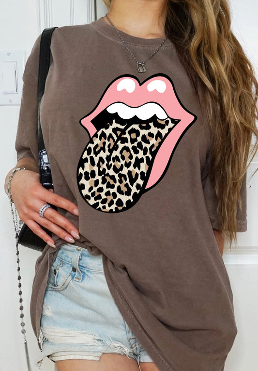 Leopard Rolling Stones Tounge